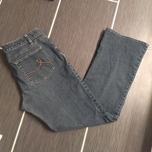 LOFT curvy boot cut jeans
