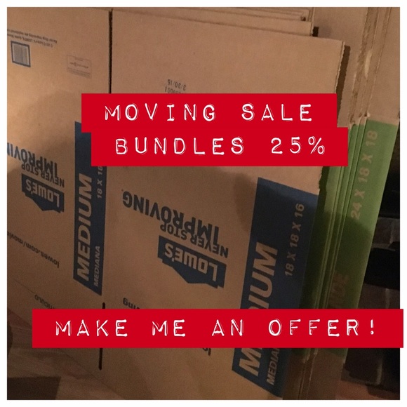 I'm moving! Bundle up!