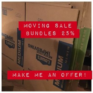 I'm moving! Bundle up!