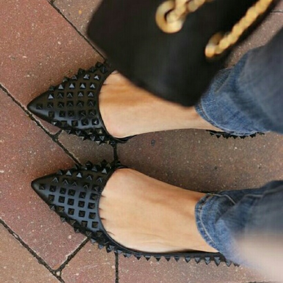 ISO Zara studded ballerina flats