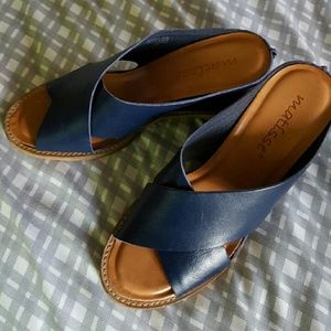 Navy blue sandals
