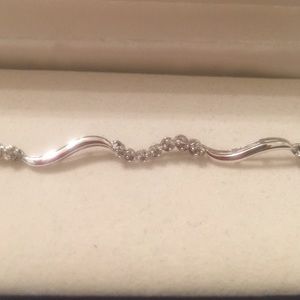 Kay jeweler's Sterling Silver diamond bracelet