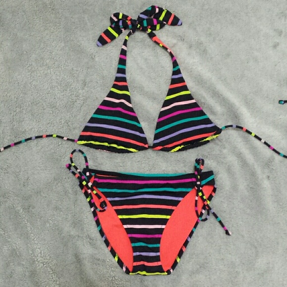 Victoria Secret striped bikini (top & bottom)