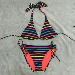 Victoria Secret striped bikini (top & bottom)