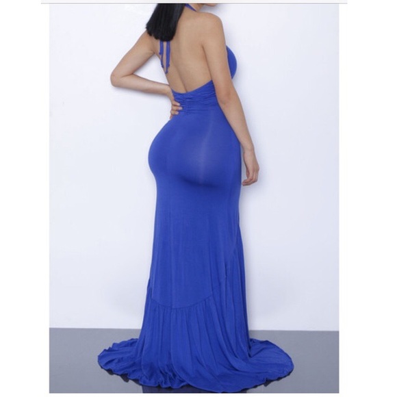 Blue maxi dress - Picture 4 of 4