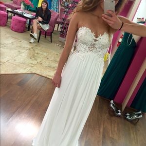 White Prom dress