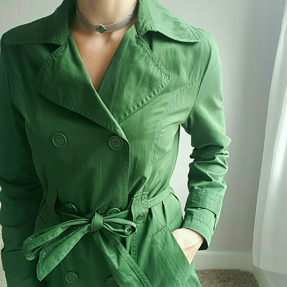 Nordstrom  Jackets & Blazers - 🌳Stunning Green Trench Coat!🌳