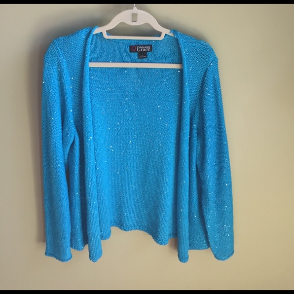 Celebrating Grace beautiful bright sweater - Picture 3 of 8