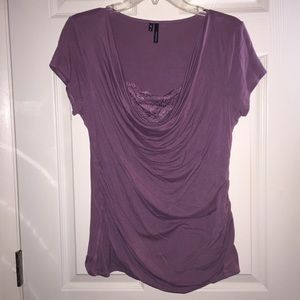 ✨Weekend SALE✨Maurices XL purple lace stretch top