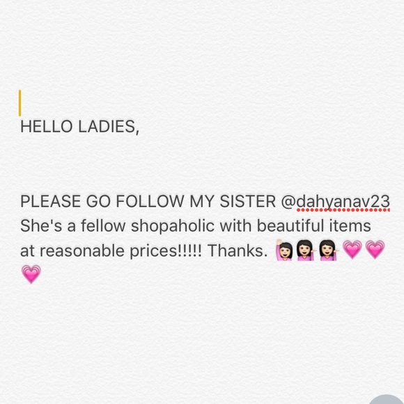 GO FOLLOW AND SNAG UP SOME ITEMS!!!!! @dahyanav23