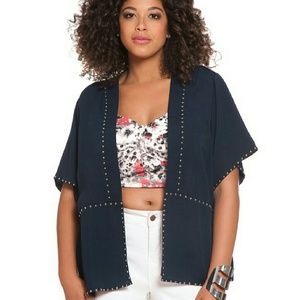 Eloquii Kimono Studded Jacket