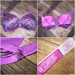PINK VS Push Up Bra (Pink Zebra)