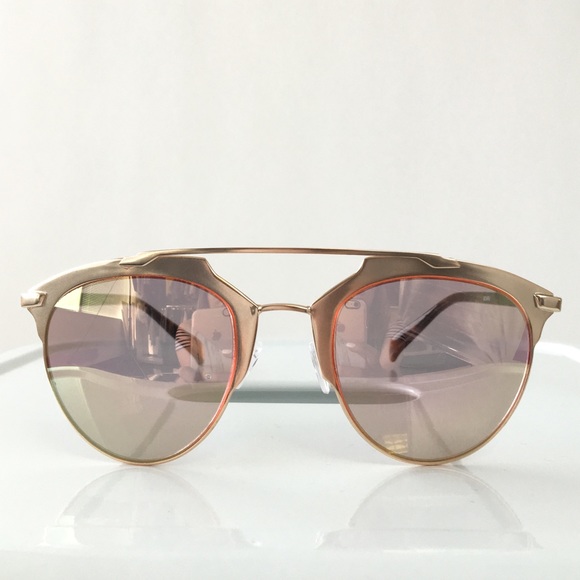 Rose + Gold Cateye Statement Sunglasses - Picture 2 of 4