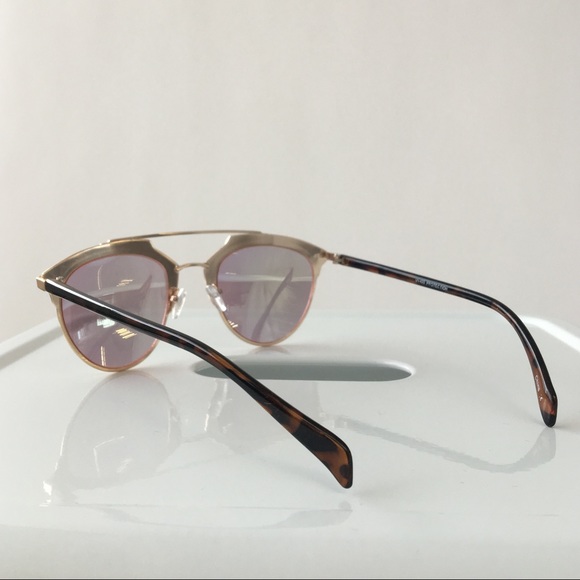 Rose + Gold Cateye Statement Sunglasses - Picture 3 of 4
