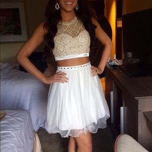 Two part short formal dress