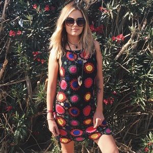 Crochet multi colored dress