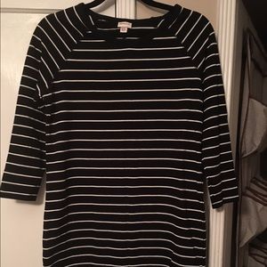 Merona Black & White Stripe Dress, NBW