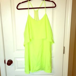 Yellow racer back dress