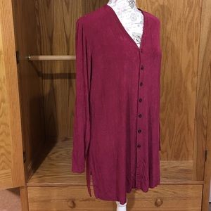 Chico's travelers button front tunic size 2