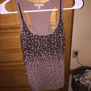 Charlotte Russe sequence brown tank top