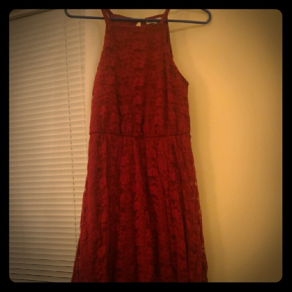 Charlotte Russe Red Lace Dress