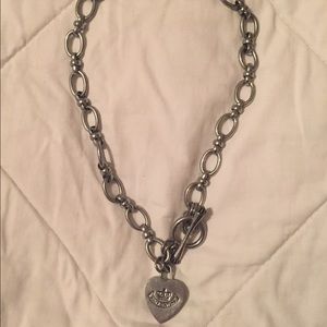 Juicy Couture silver heart necklace