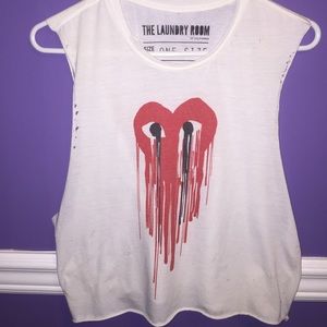 Melted Heart Cropped Tank