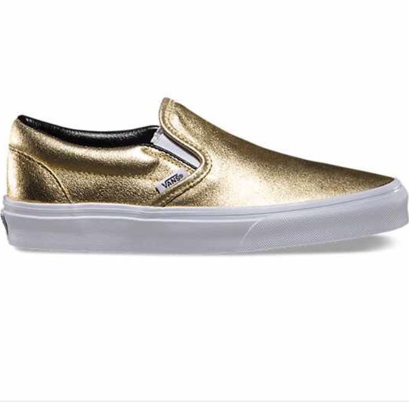 Gold metallic vans