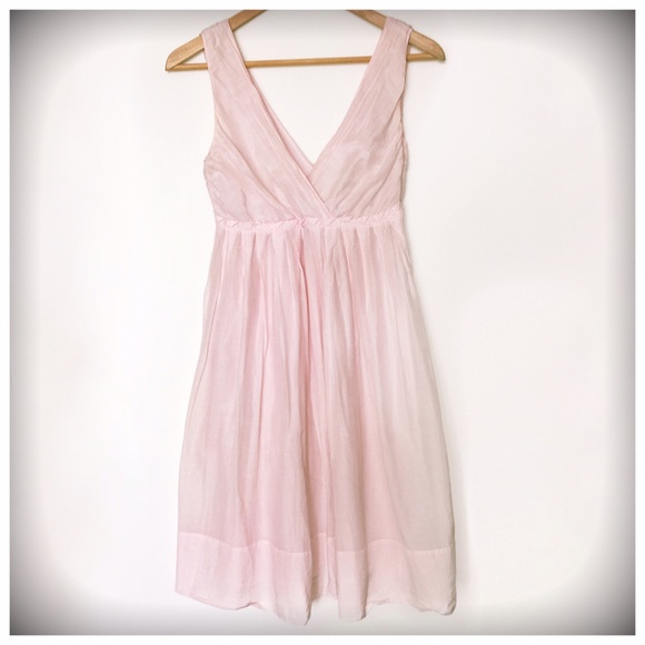 Pale pink cotton dress