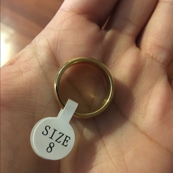 18K gold plated Forever love wedding ring - Picture 5 of 6