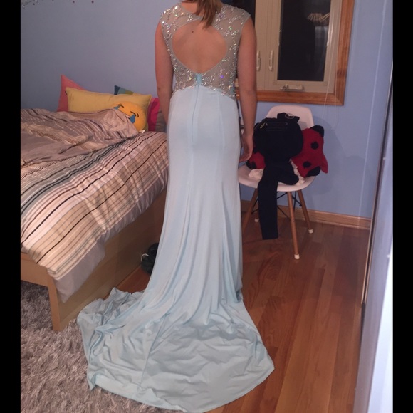 Light blue Prom dress - Picture 2 of 4