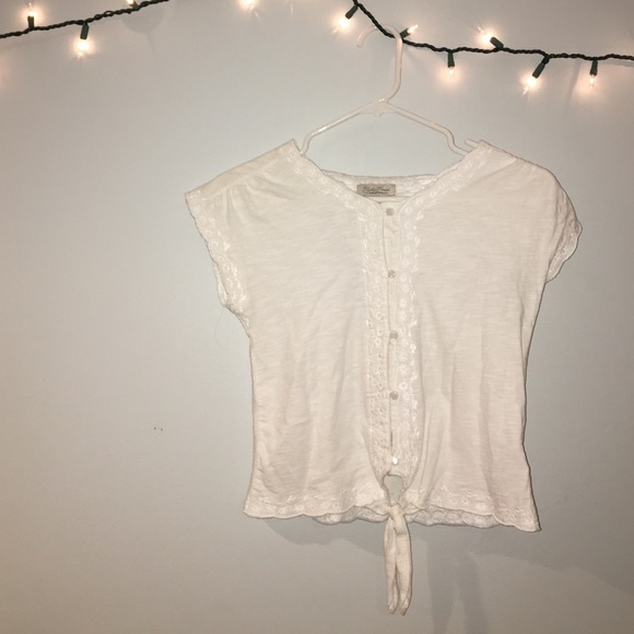 embroidered white shirt