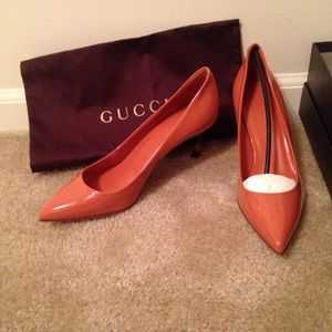 Never worn Gucci bamboo heel