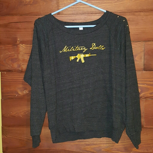 Military Dolls Gray Sweatshirt