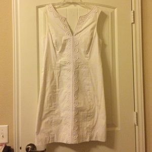 Lilly Pulitzer white shift dress size 10