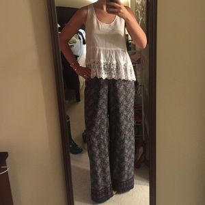 🌸Wide Leg Patterned Pants