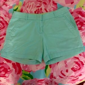 EUC J. Crew 5" Chino Short in seafoam