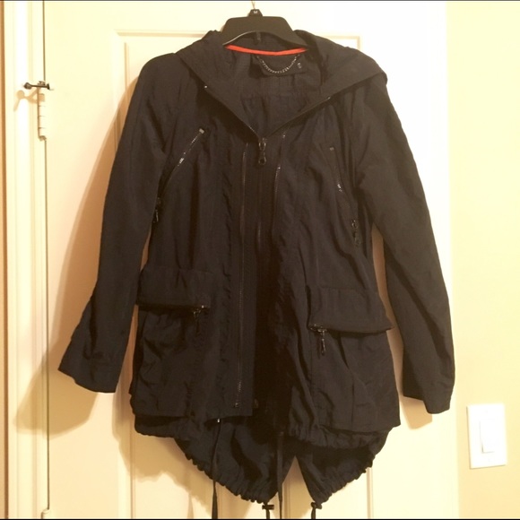Black Shell Anorak Utility Jacket