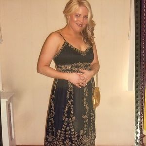 💛 black sequence dress 💛