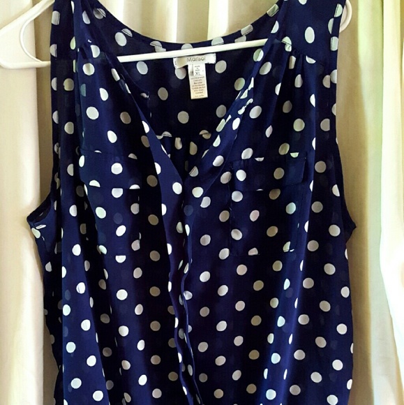 Polka dot blouse