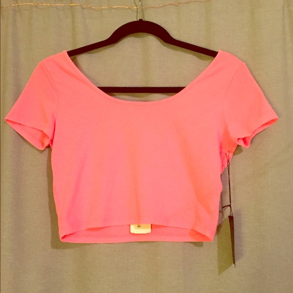 Pink crop top