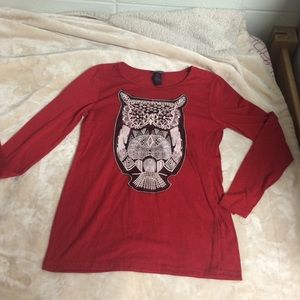Owl long sleeved shirt