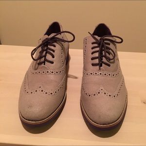 Cole Haan Grey/Purple Oxfords