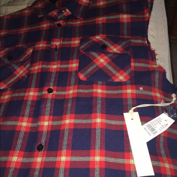 Fear of God (FOG) sleeveless flannel - Picture 2 of 4