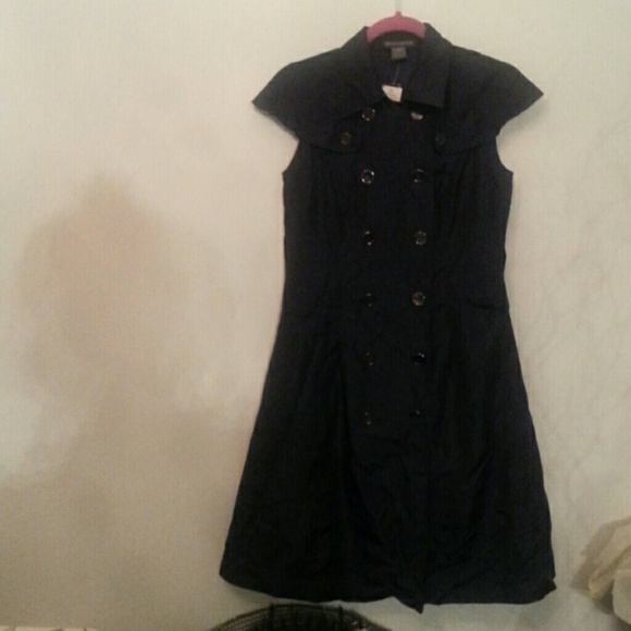 Chelsea & Theodore Sleeveless Doublebreasted Dress - Picture 1 of 4