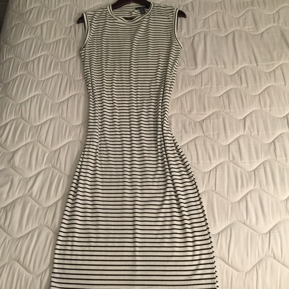 Striped midi dress