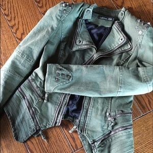 Olive Denim Jacket