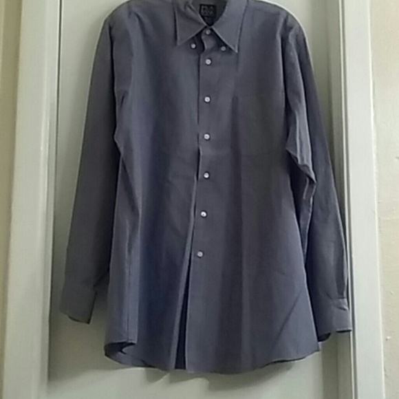JOS A. Bank Navy Blue/White Button Down Shirt - Picture 2 of 4