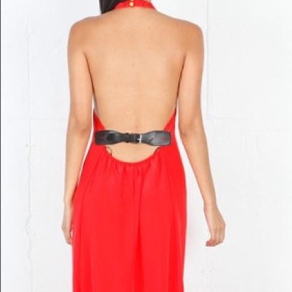 Boulee Lexi Belted Back 100% Silk Maxi dress sz 0