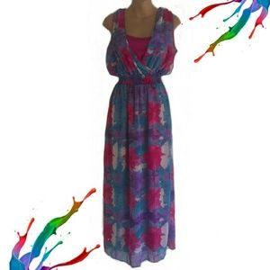 SOLD Colorful unique Full length dress